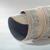 "Blue Elephants" Yogamatte aus Bio-Jute – Rutschfest & Nachhaltig