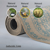 "Blue Elephants" Yogamatte aus Bio-Jute – Rutschfest & Nachhaltig