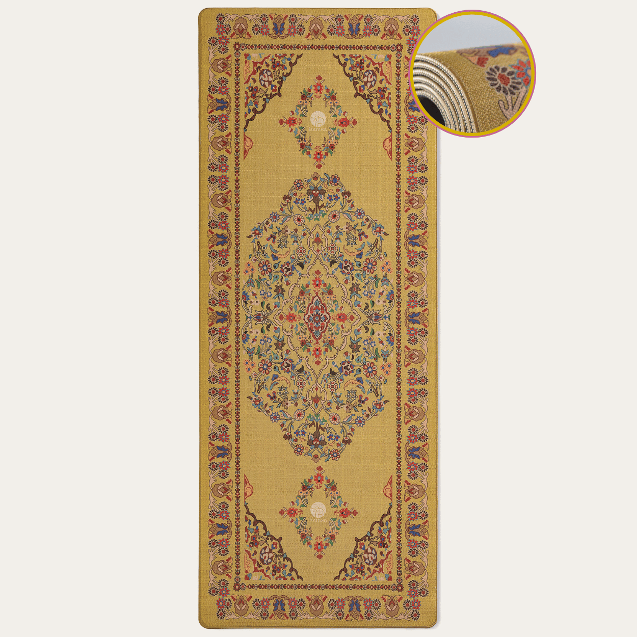 "Surya" Yogamatte aus Bio-Jute – Rutschfest & Nachhaltig
