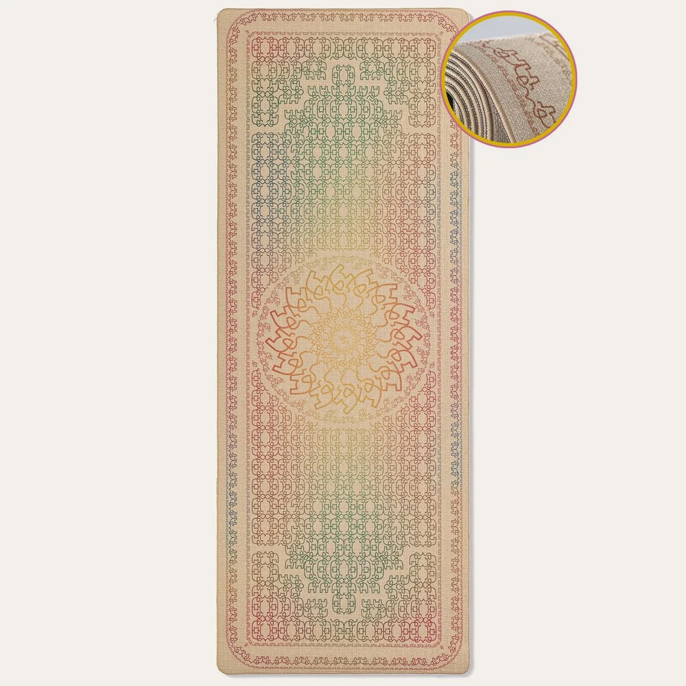 Dancing Elefant Yogamatte von Hamsa aus Naturkautschuk und Jute – nachhaltig, rutschfest und umweltfreundlich, perfekt für Ashtanga.