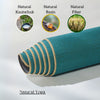 "Blue Wave" Yogamatte aus Bio-Jute – Wellen-Design & Rutschfest